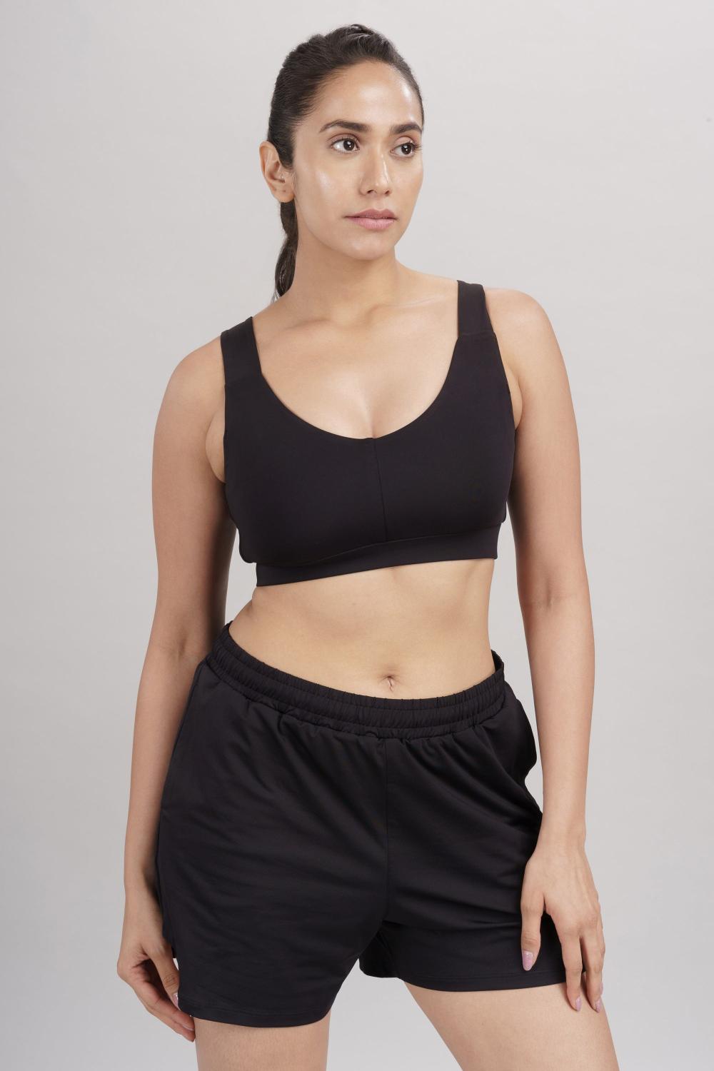 Carbon Tree U Neck Active Bra