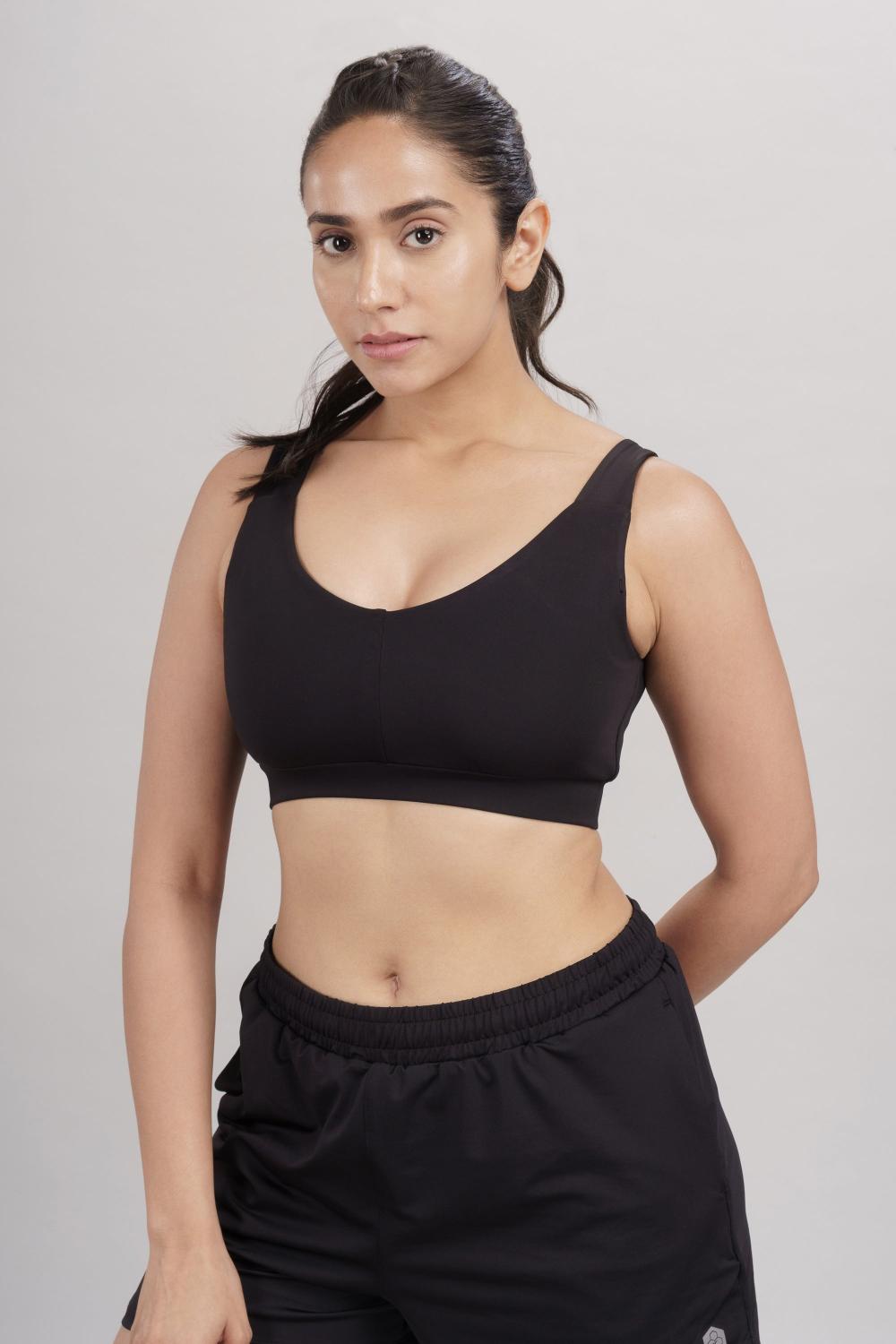 Carbon Tree U Neck Active Bra