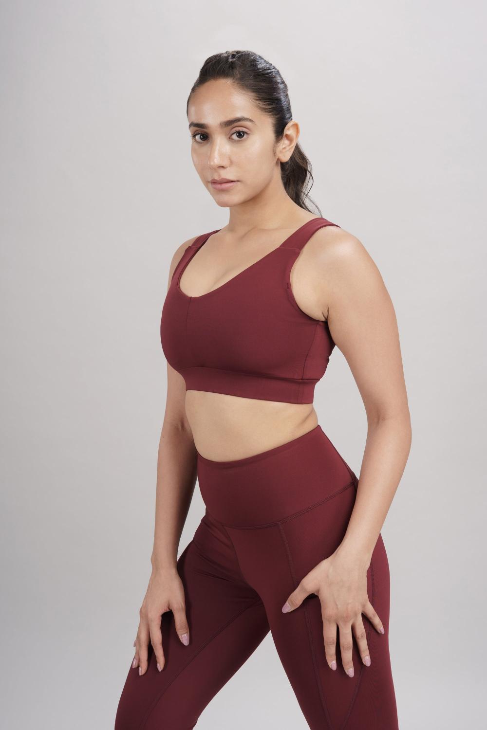 Carbon Tree U Neck Active Bra