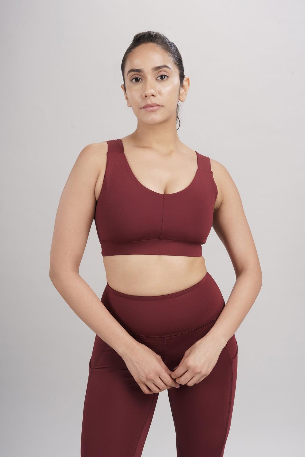 Carbon Tree U Neck Active Bra