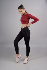 Carbon Tree Crossband Legging