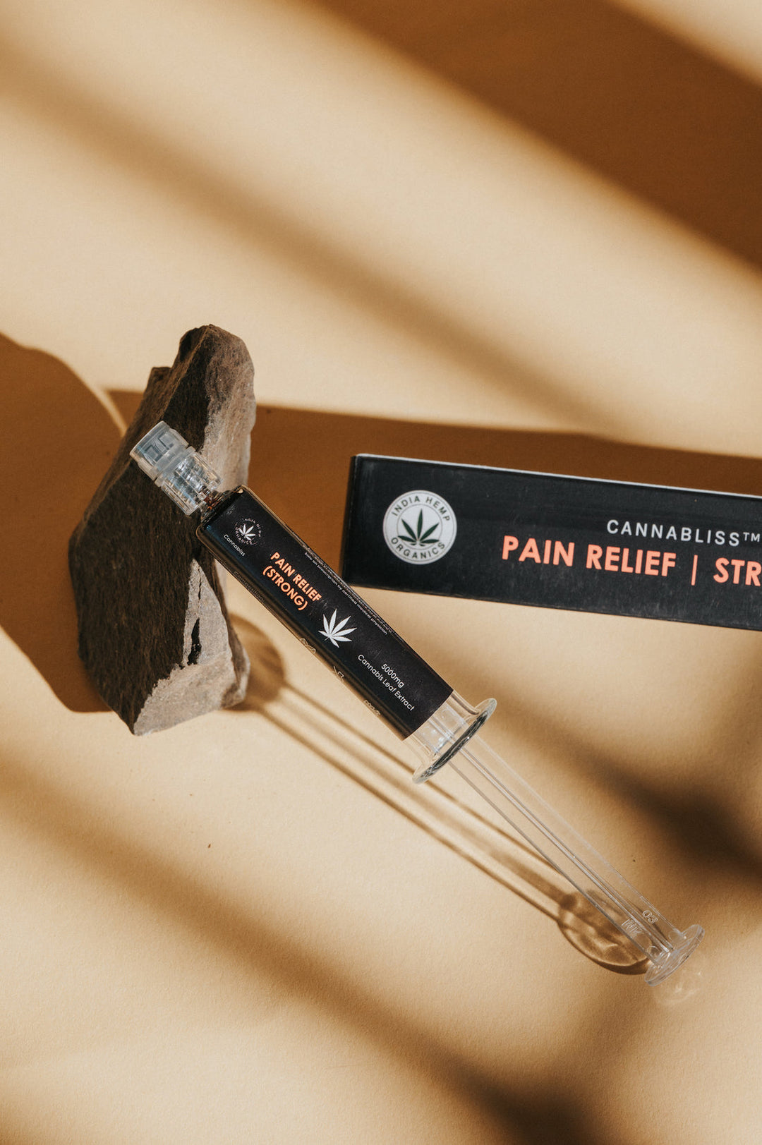 India Hemp Organics PAIN RELIEF EXTRACT - STRONG with 100% Pure Cannabis Leaf Extract