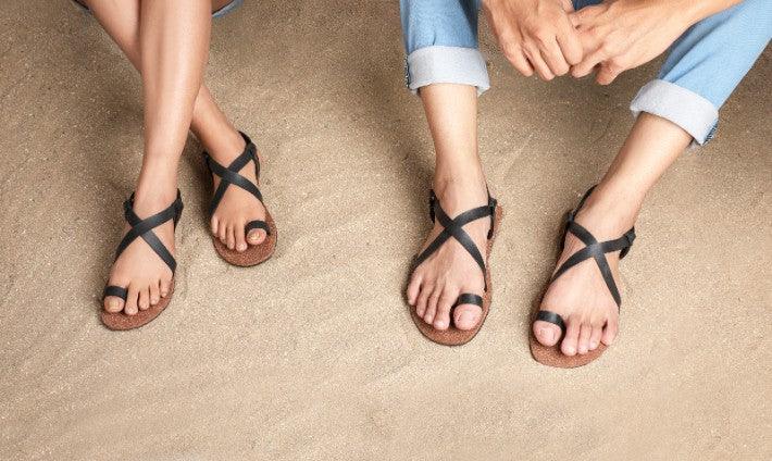 Sko Slingback Brown Cork Sandals for Women
