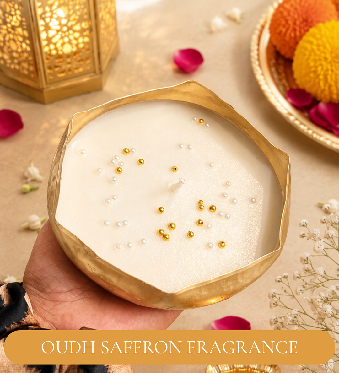 Ruby Utsav Red Festive Gift Basket – Diwali Gift Hamper with Urli Soy Wax Candle
