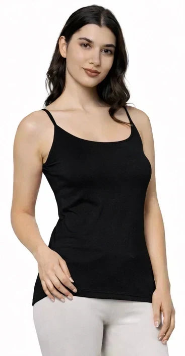 Bamboo Fabric Camisole – Soft, Breathable, Eco-Friendly, and Stylish for All-Day Comfort and Elegance | Black