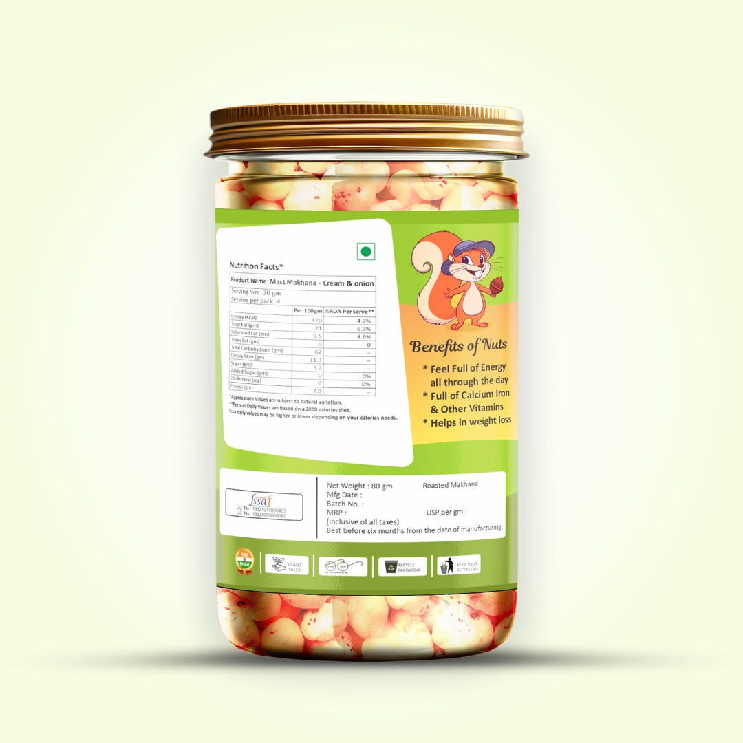 Mast Makhana Cream & Onion 80 g