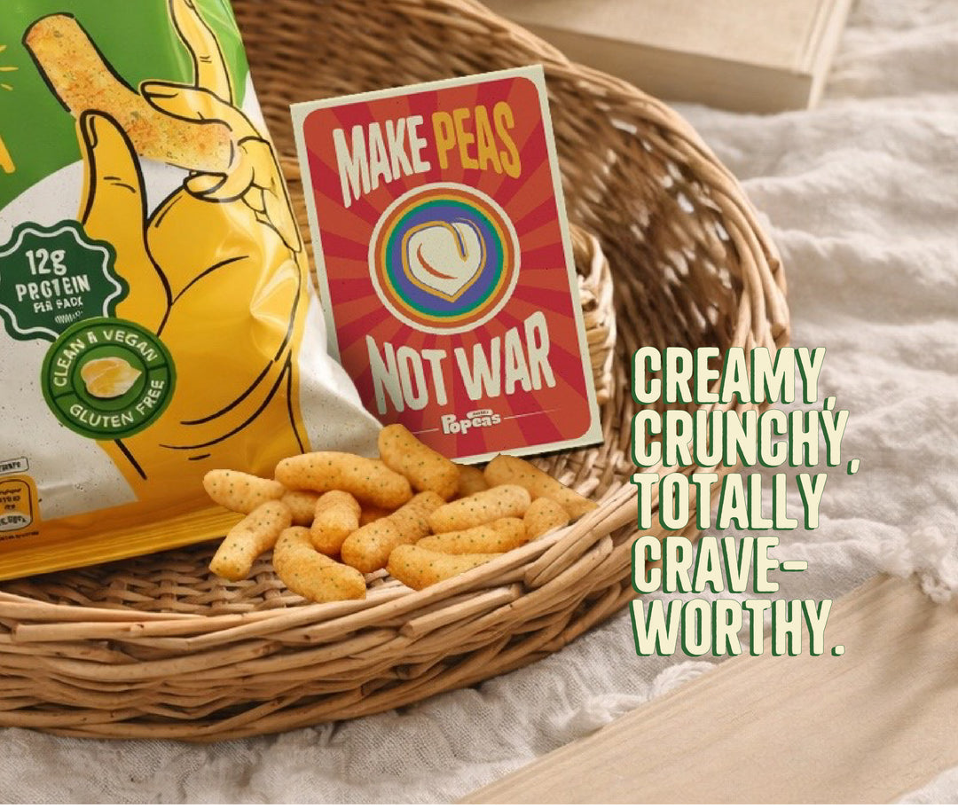 NOURISH ORGANICS Cream & Onion Popeas - Pack of 4 (60g)