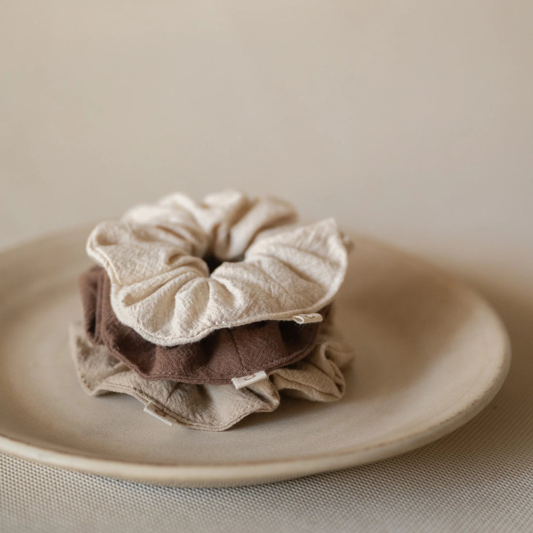 Akiiko Crinkle Assorted Scrunchies (Pack of 3)