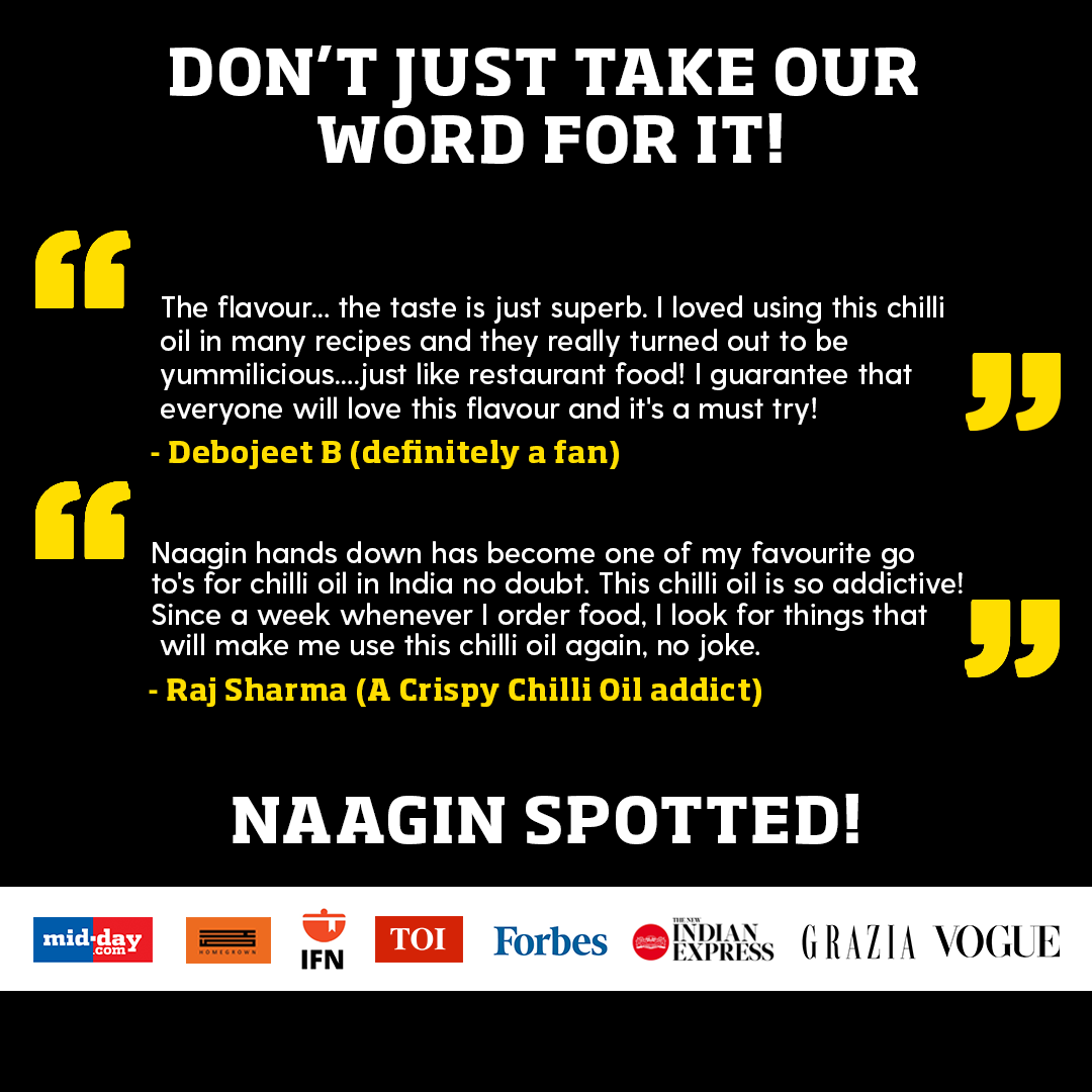 Naagin Sauce Indian Spice Essentials - Crispy Chilli Oil (Mild, 140g)