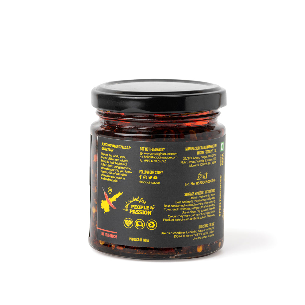 Naagin Sauce Indian Spice Essentials - Crispy Chilli Oil (Mild, 140g)