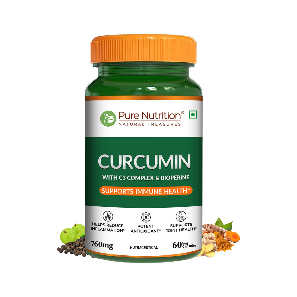 Curcumin with C3 Complex & Bioperine 60 Veg Capsules | Joint & Immunity