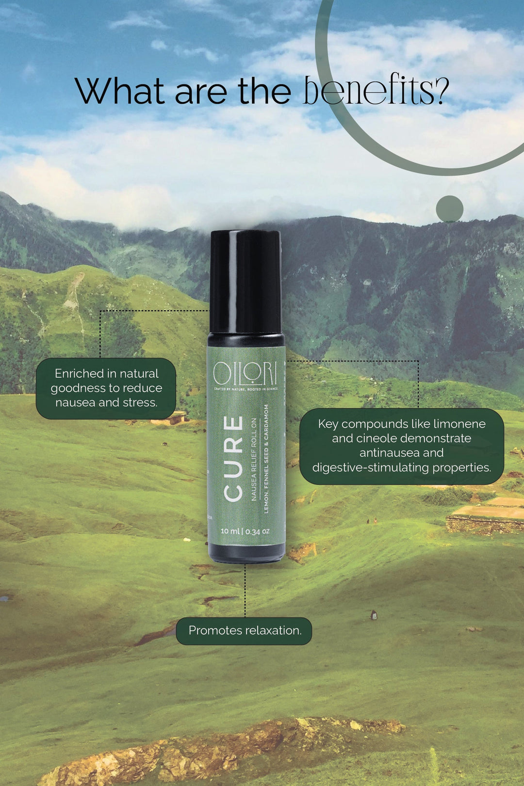 Cure- Nausea Relief Roll On  - 10 ml