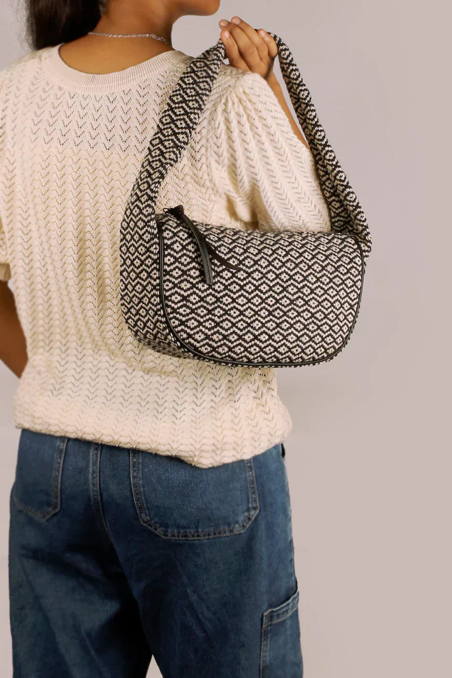 The House Of Ganges Cushy Handloom Shoulder Bag