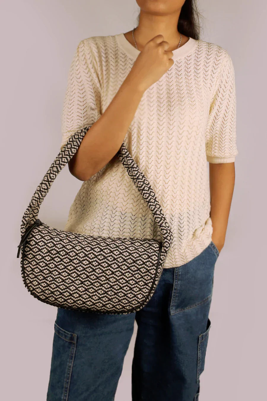 The House Of Ganges Cushy Handloom Shoulder Bag