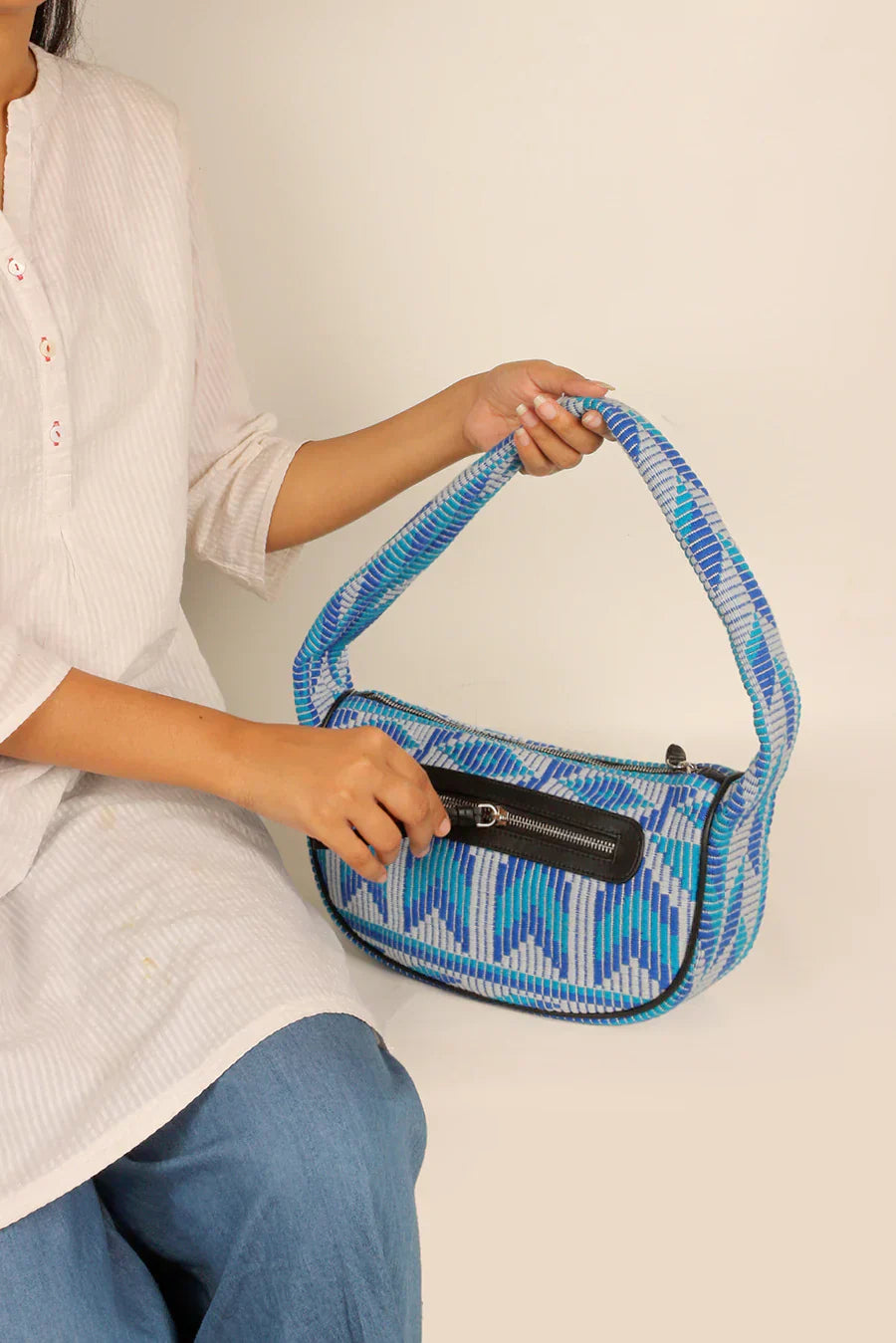 The House Of Ganges Cushy Handloom Shoulder Bag