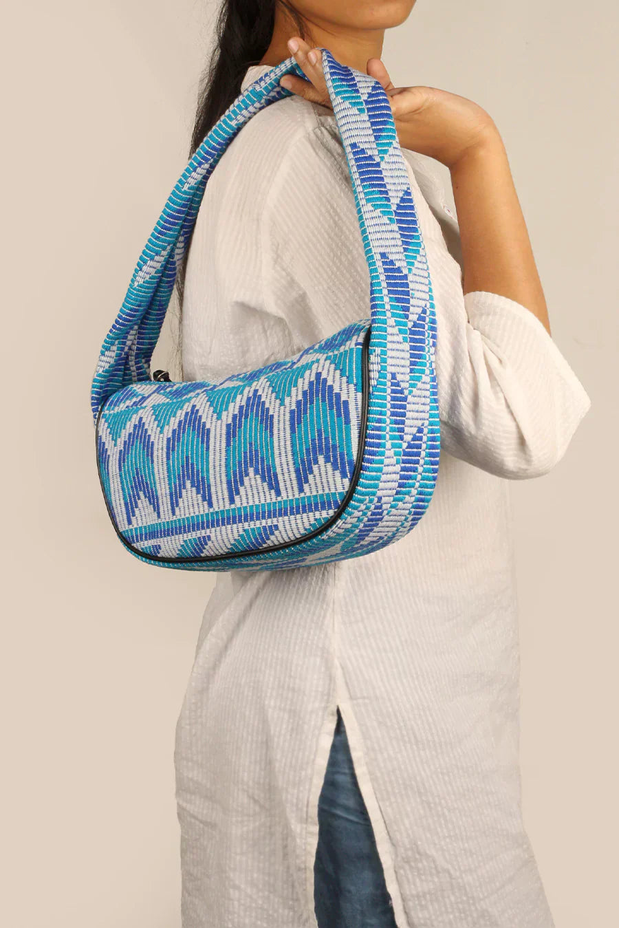 The House Of Ganges Cushy Handloom Shoulder Bag