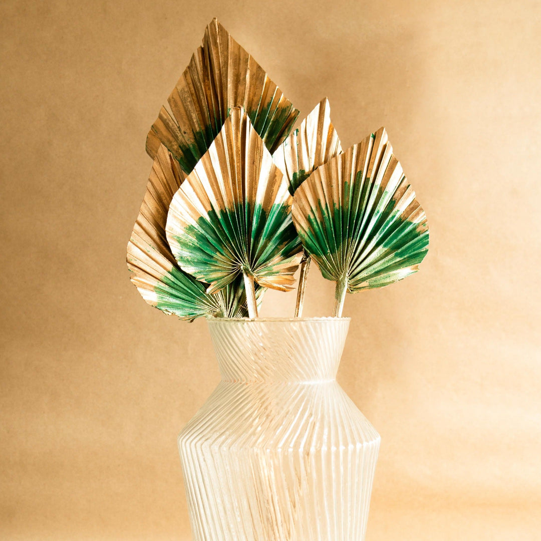 Golden Green Dual tone palm leaves - https://artecasa.in/