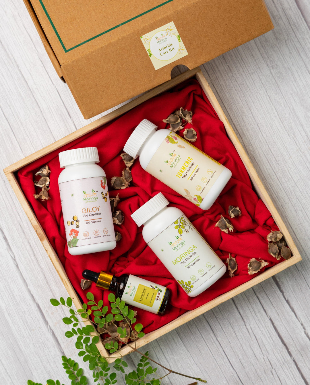 Daivik Moringa Turmeric, Giloy & Moringa Oil Kit