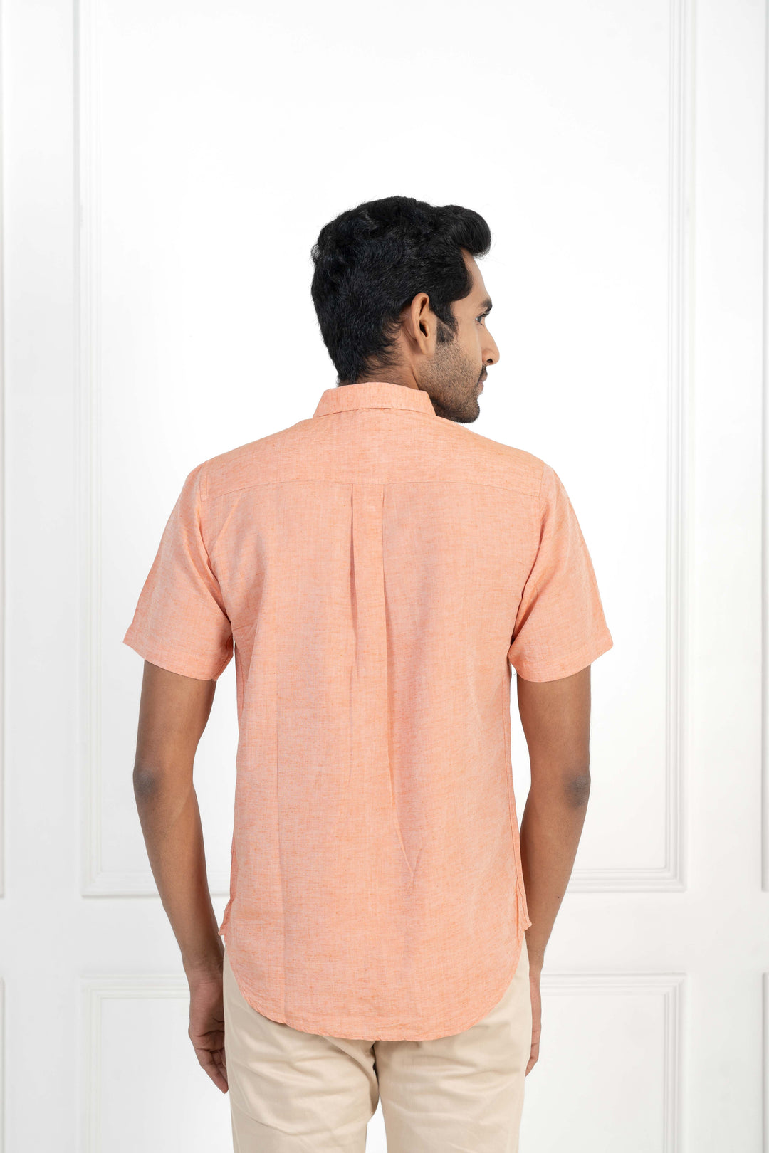 Earthy Route Rust Orange · Half Sleeve Shirt
