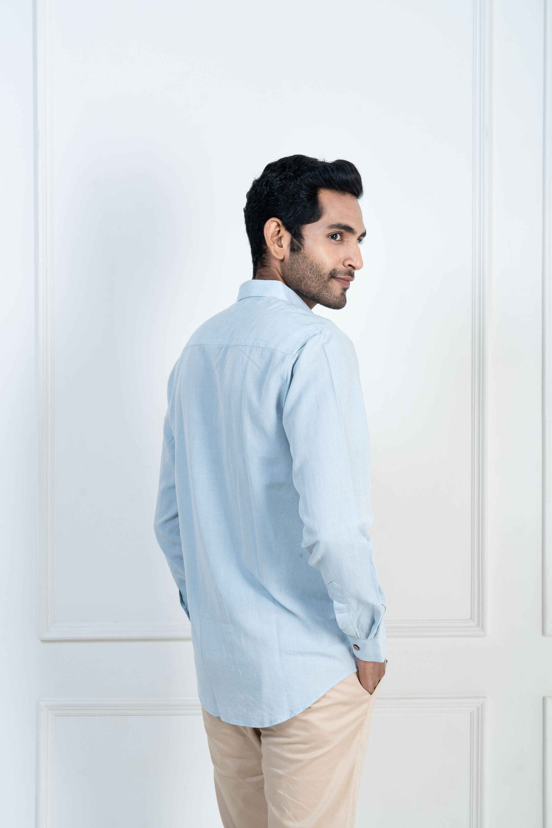 Earthy Route Ice Blue · Full Sleeve Shirt