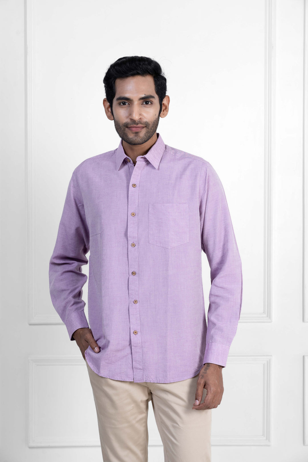 Lavender · Full Sleeve Shirt - Earthy Route