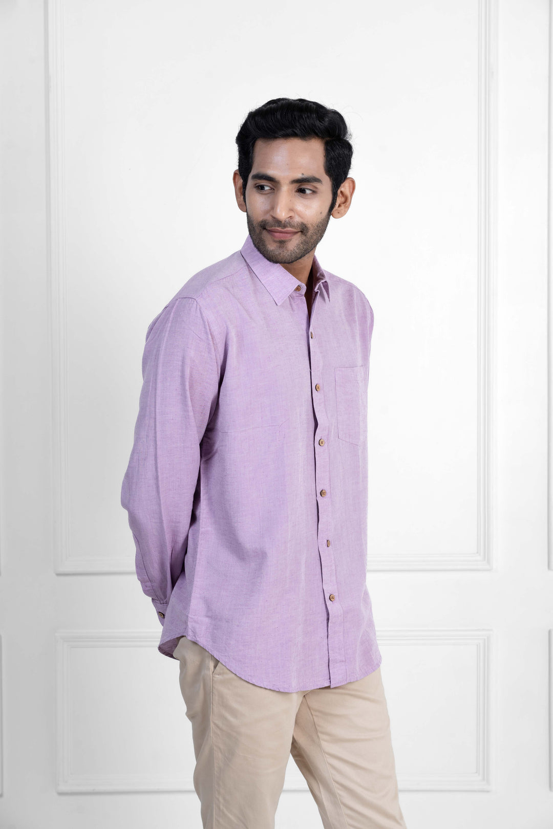 Lavender · Full Sleeve Shirt - Earthy Route