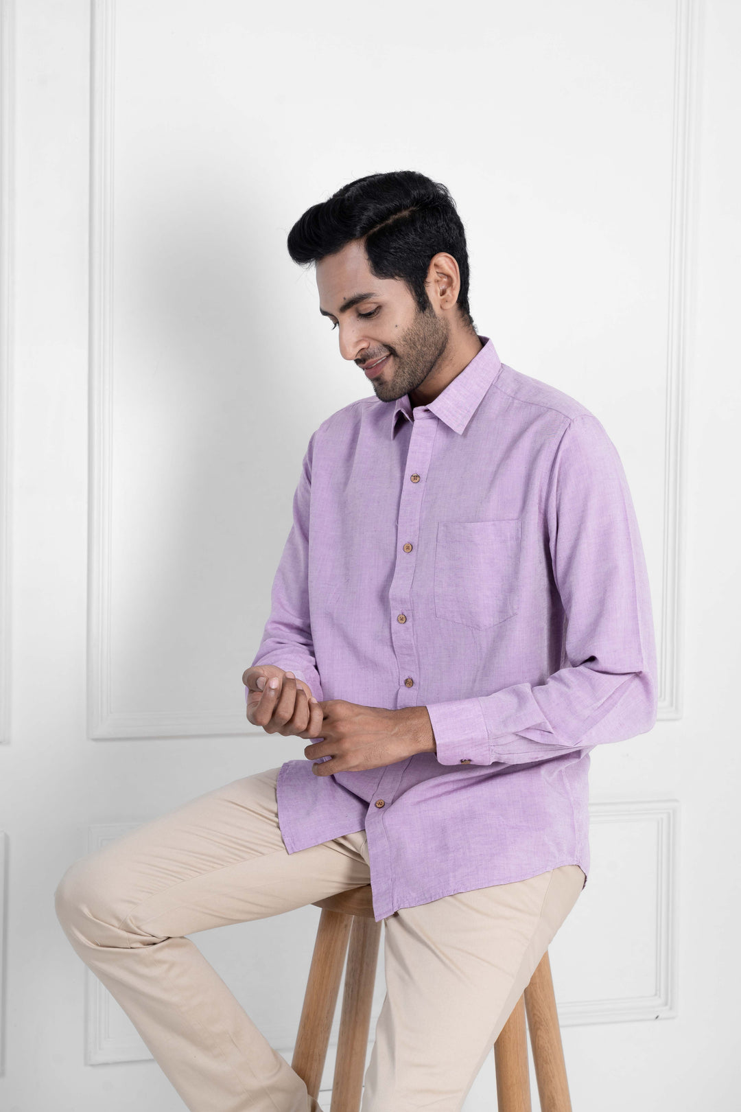 Lavender · Full Sleeve Shirt - Earthy Route