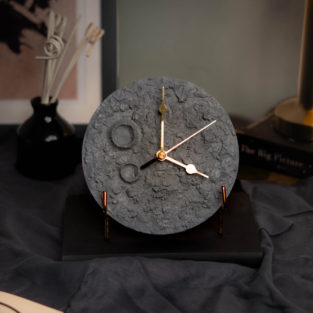 Lunar Moon Table Clock