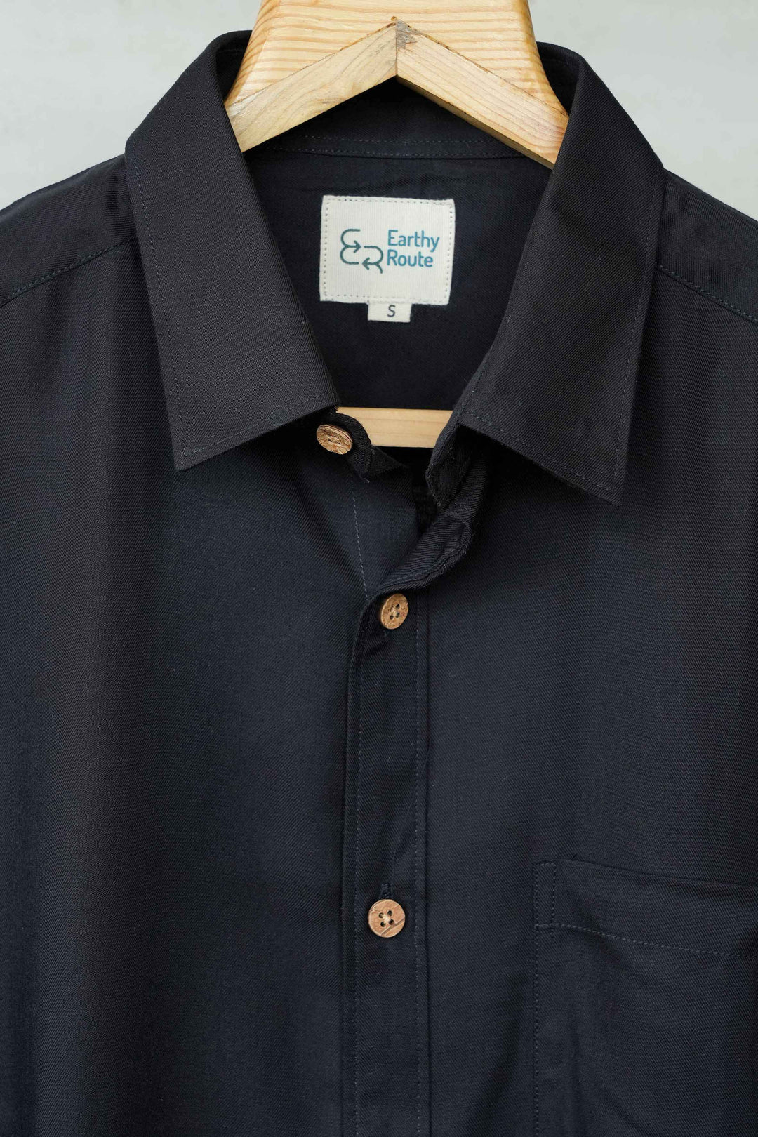 Earthy Route Jet Black · Full Sleeve Shirt