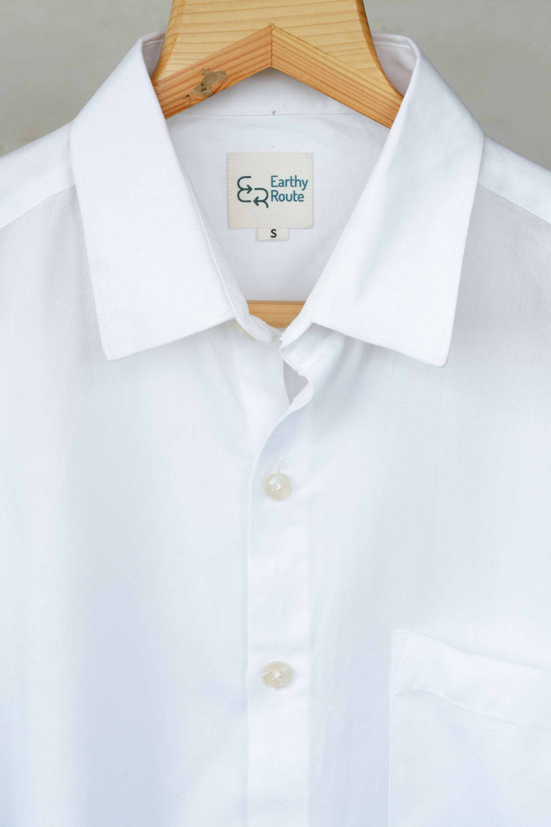 Earthy Route Milky white · full sleeve shirt