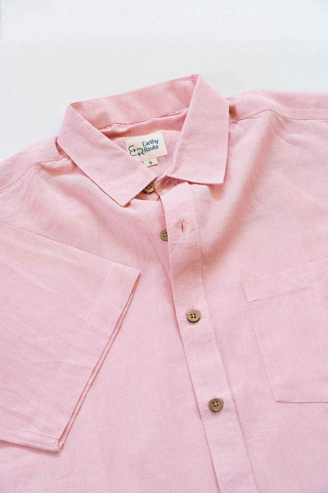 Earthy Route Charm Pink · Half Sleeve Shirt