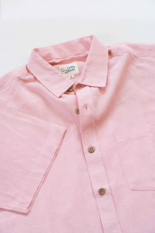 Earthy Route Charm Pink · Half Sleeve Shirt