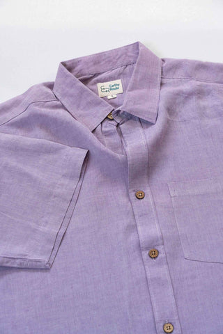 Earthy Route Lavender · Half Sleeve Shirt