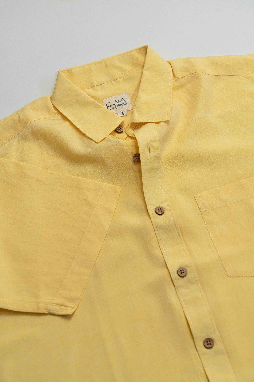 Earthy Route Lemon Yellow · Half Sleeve Shirt