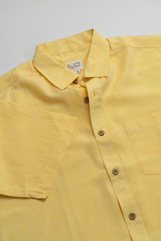 Earthy Route Lemon Yellow · Half Sleeve Shirt
