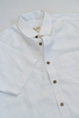 Earthy Route Snow white · half sleeve shirt