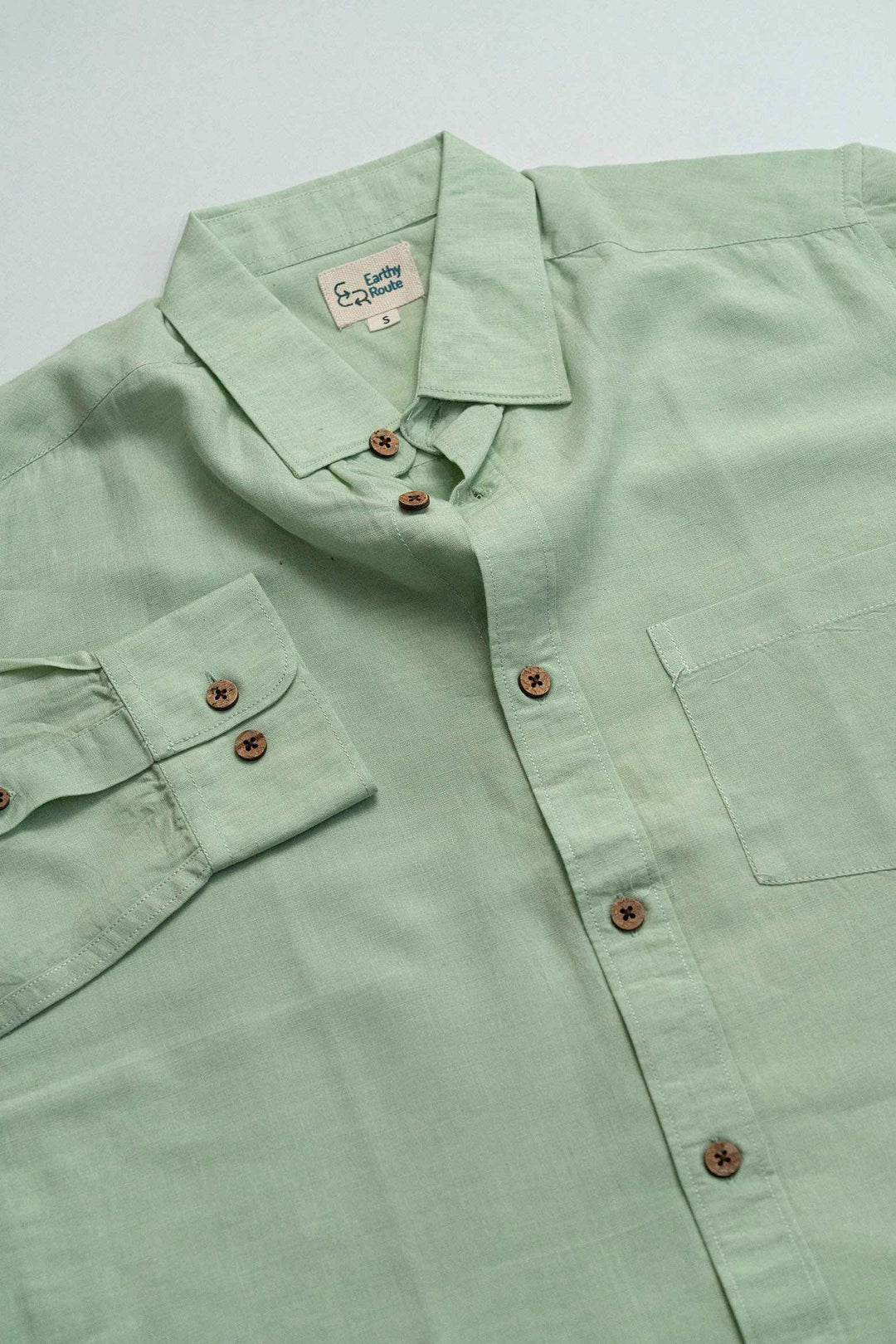 Earthy Route Fresh Green · Full Sleeve Shirt
