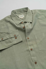 Earthy Route Military Green · Full Sleeve Shirt