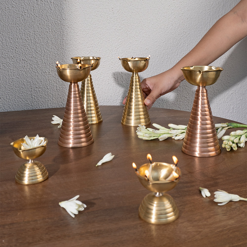 Muun Home Brass & Copper Diya