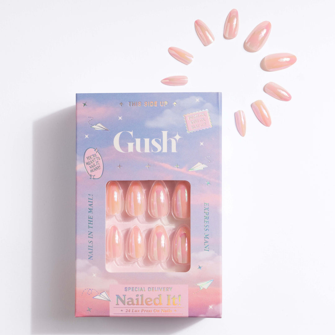 Fairy Dust | Long Almond, Press-On Nails