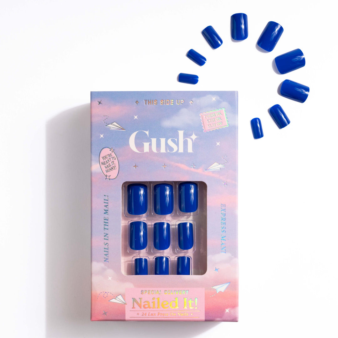 Royal Blue | Medium Square, Press-On Nails