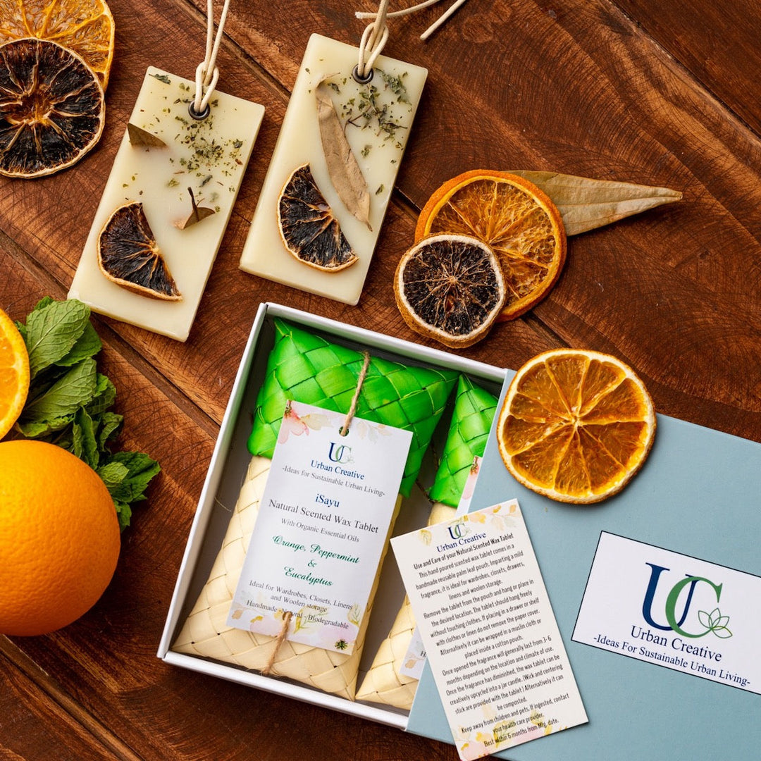 Gift Set of 2 Natural Scented Wax tablets/  Aroma Wax Bars  in assorted fragrances