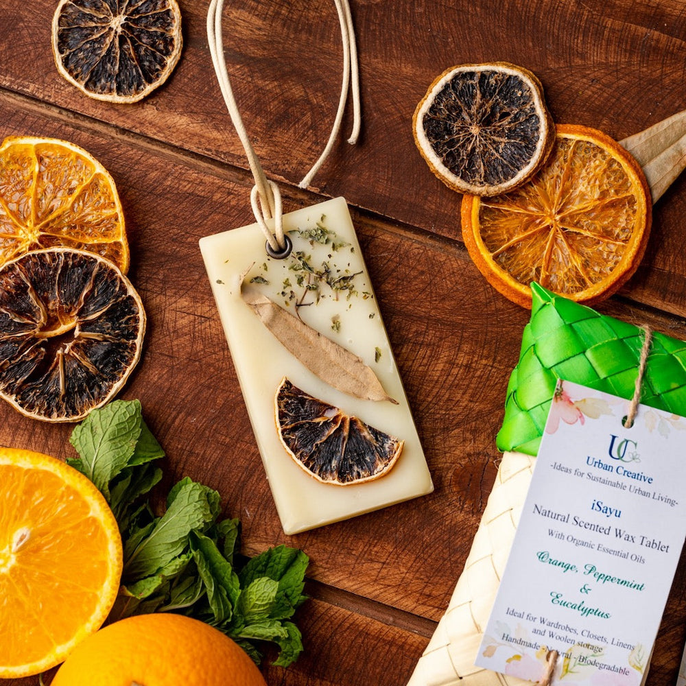 Orange, Peppermint & Eucalyptus -Fresh and Uplifting Citrus Fragrance Wax Tablet