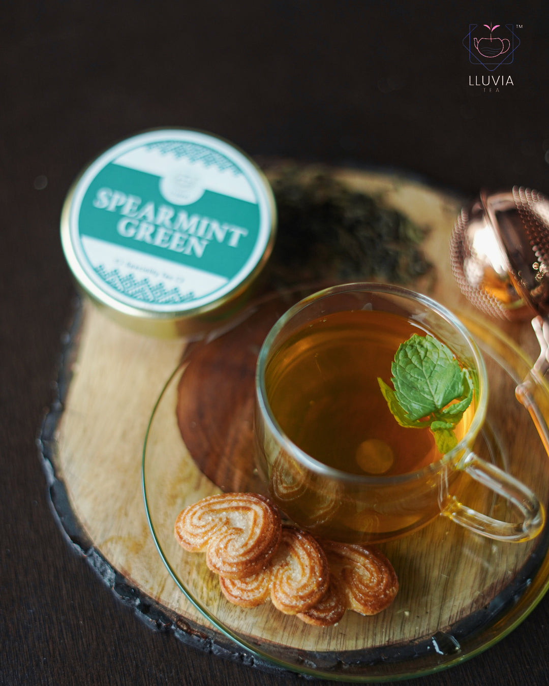 Lluvia Tea Spearmint green tea| balance hormones & improve digestion| 50 gms