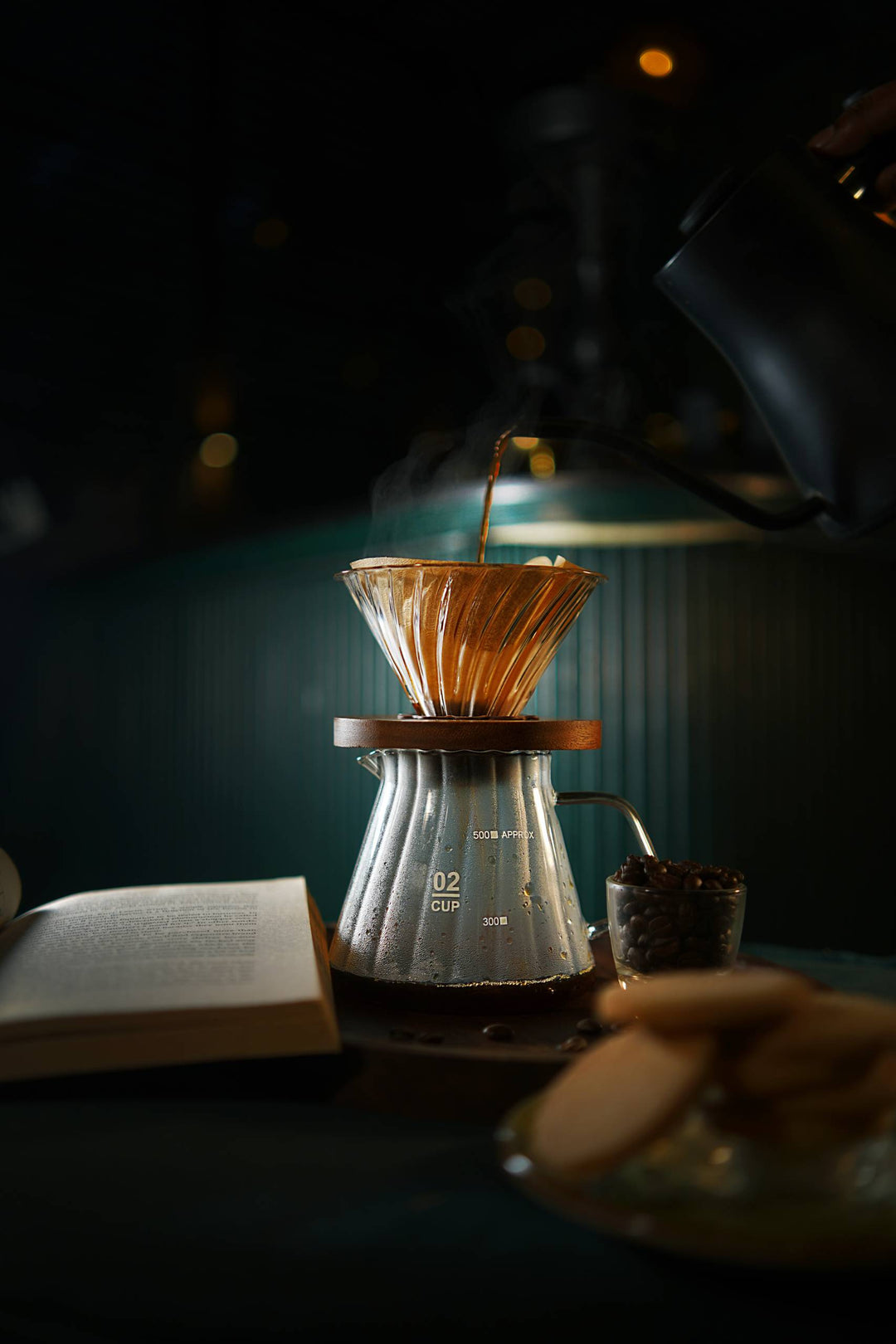 The Bean Co Roasters Pour Over Set Combo Pack | 600 ML | With 100% Roasted Coffee Ground  | Pour Over/Drip