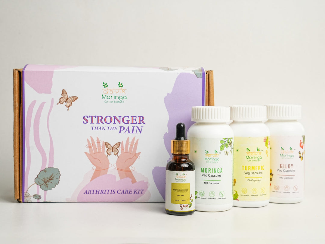 Daivik Moringa Turmeric, Giloy & Moringa Oil Kit