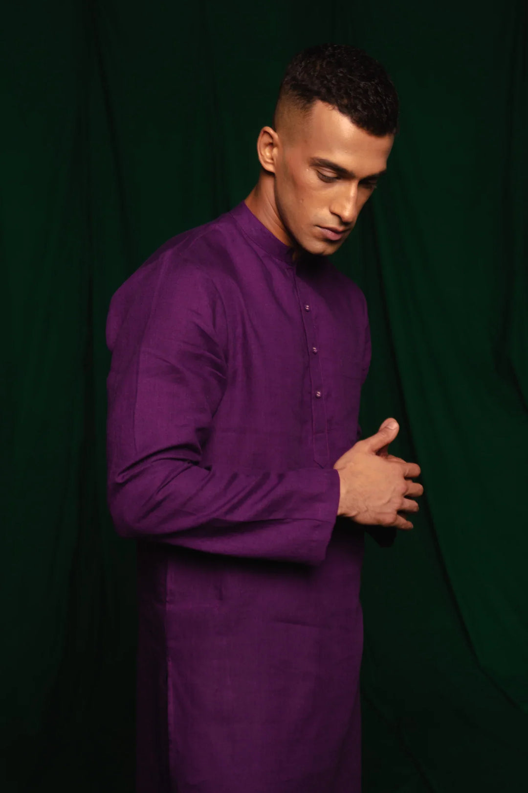 Saphed Violet Linen Men&