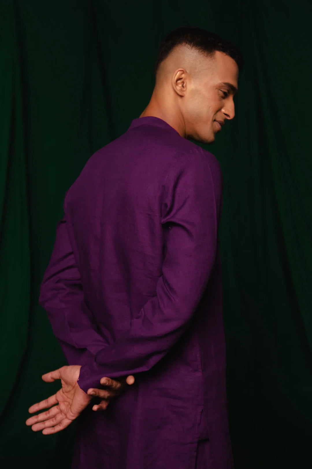 Saphed Violet Linen Men&