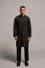 Saphed Wildflower Linen Men's Classic Kurta Set