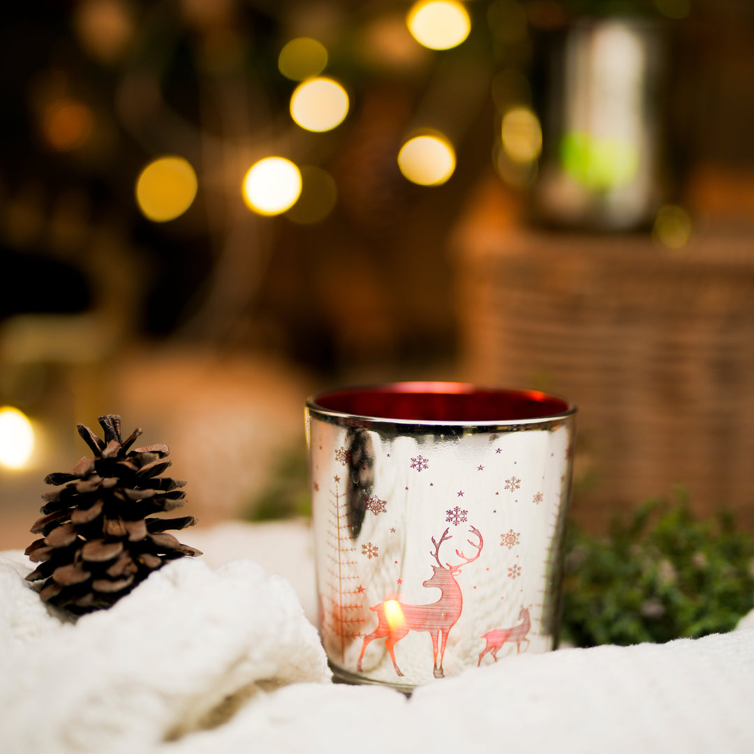 Snowflake Embossed Votive - https://artecasa.in/
